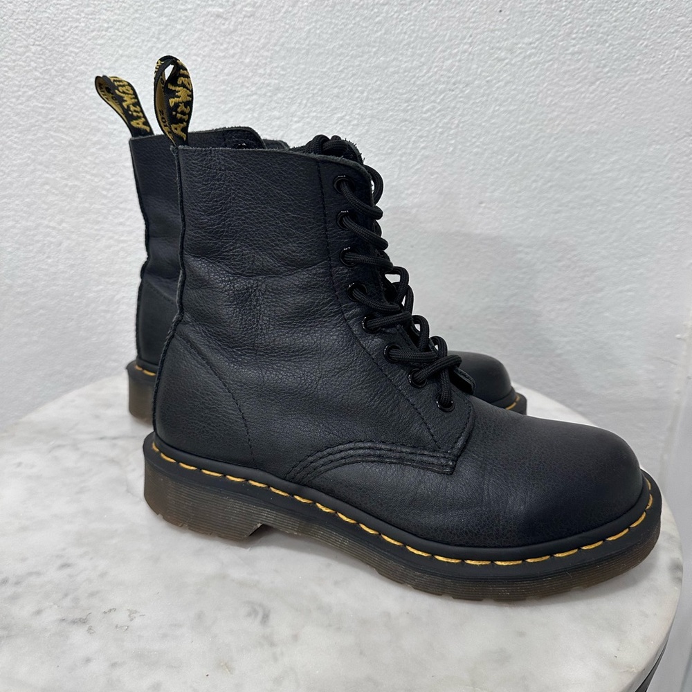 Dr Martens 1460 Pascal Bex Unisex Soft Leather Ankle Boot In Black Size 6 women
